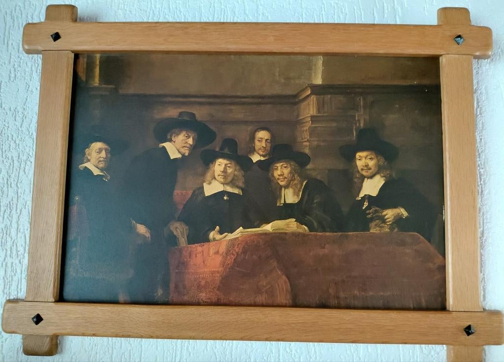 Tableau Les Syndics des drapiers  Rembrandt van Rijn, Antiek en Kunst