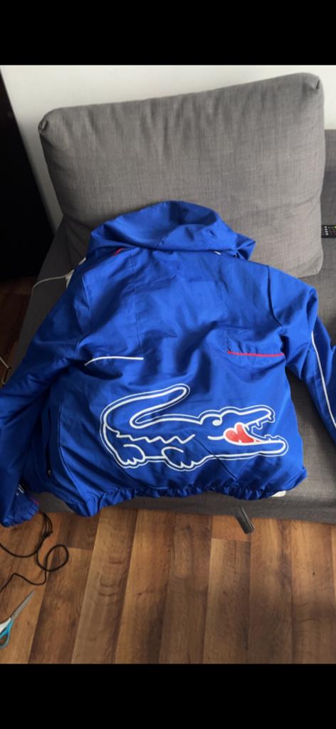 Veste lacoste, Enlèvement ou Envoi, Porté, Taille 48/50 (M), Bleu