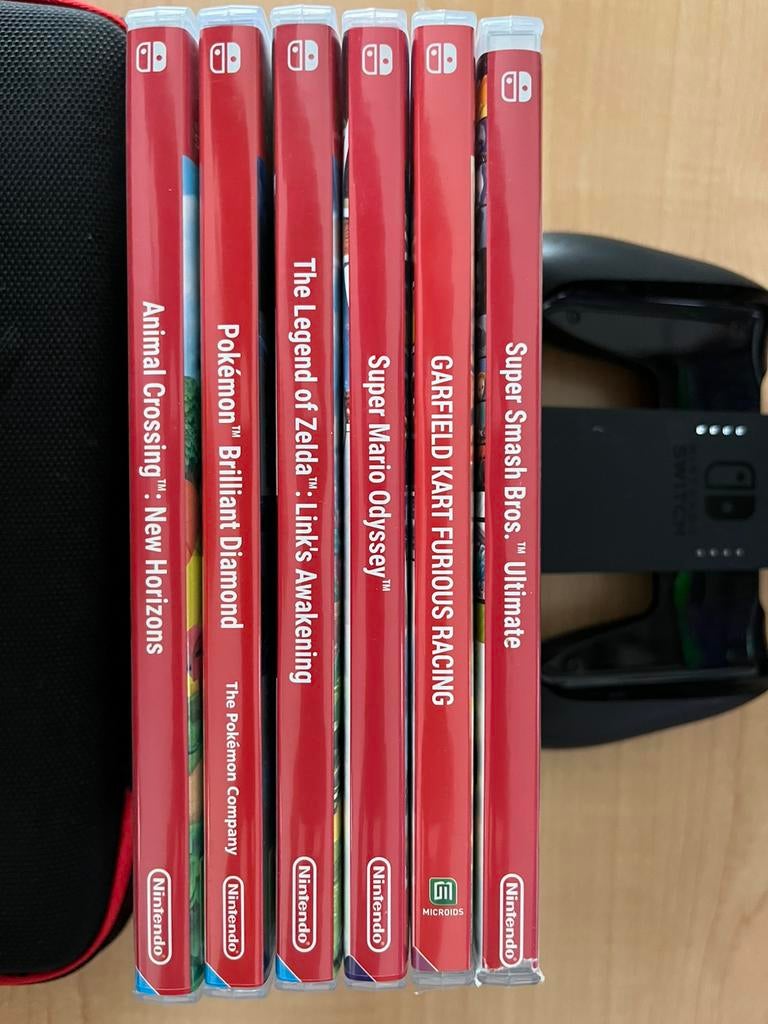 6 Nintendo Switch games met opbergtas voor Switch, Games en Spelcomputers, Ophalen, Racen en Vliegen, Vanaf 3 jaar