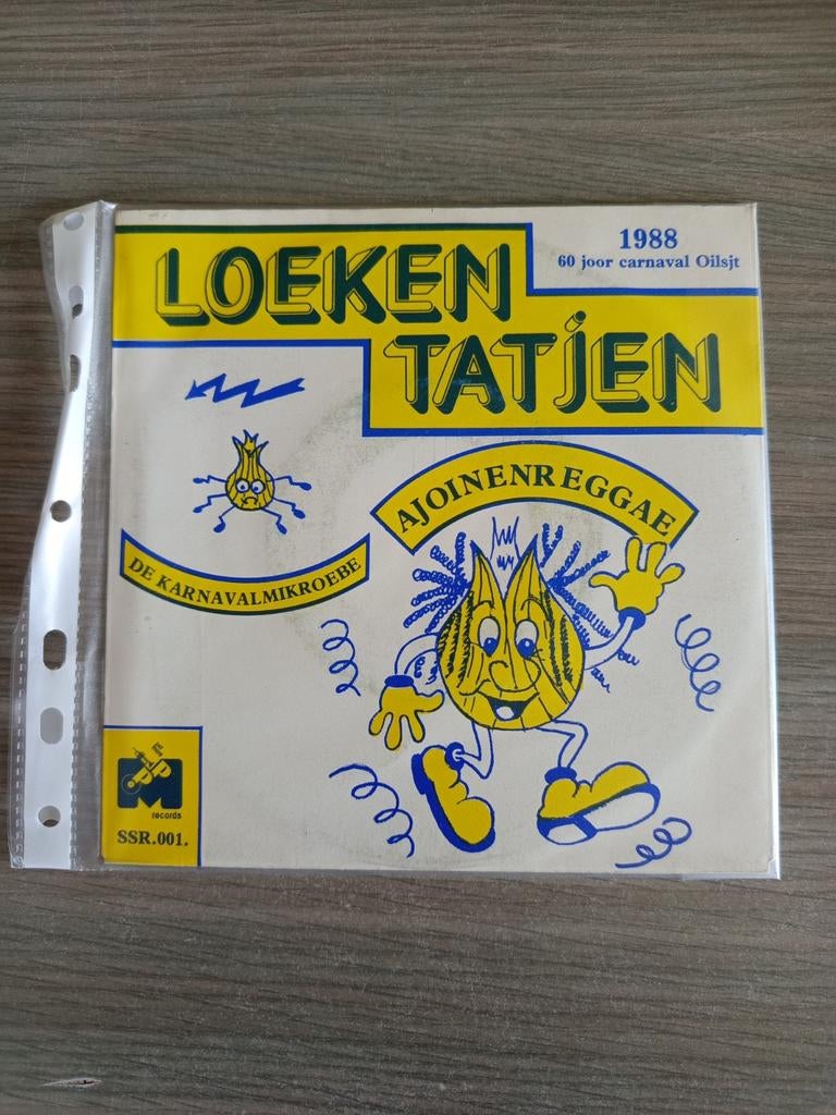 Aalst carnaval lp single loeken tatjen 1988, Cd's en Dvd's, Ophalen of Verzenden