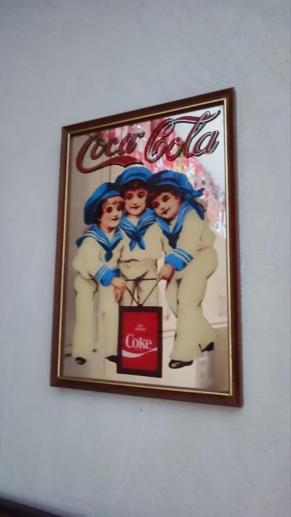 Reclame spiegel Coca Cola, Verzamelen, Ophalen