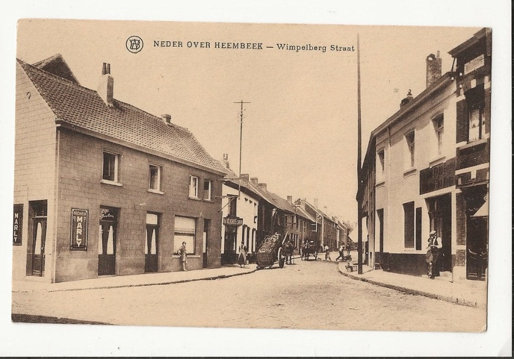 neder over heembeek postkaart wimpelberg bieren marly publi, Ophalen of Verzenden, Voor 1920, Ongelopen, Vlaams-Brabant