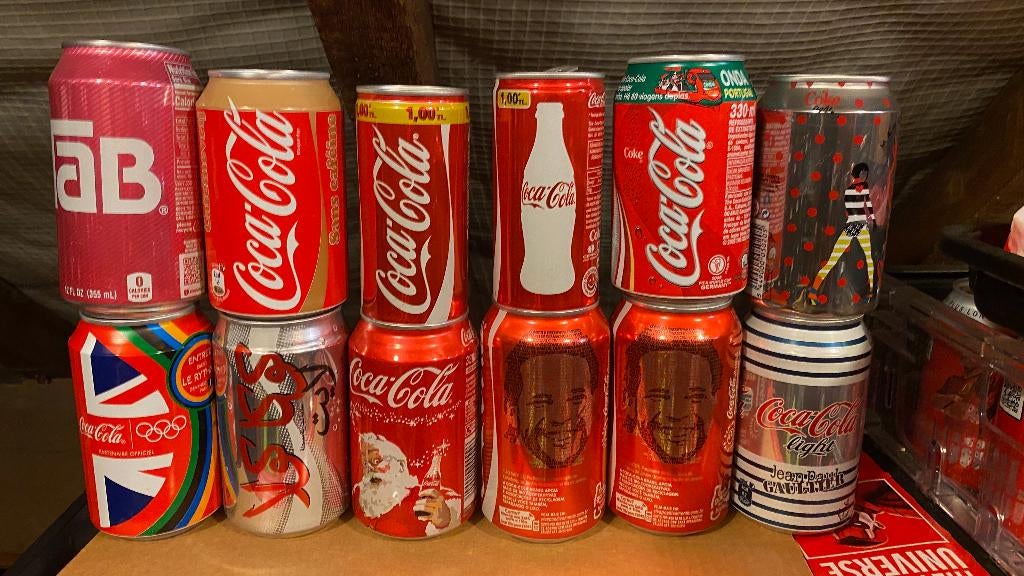Canettes de Coca-Cola vintage dans le monde entier,partie 10, Envoi, Utilisé