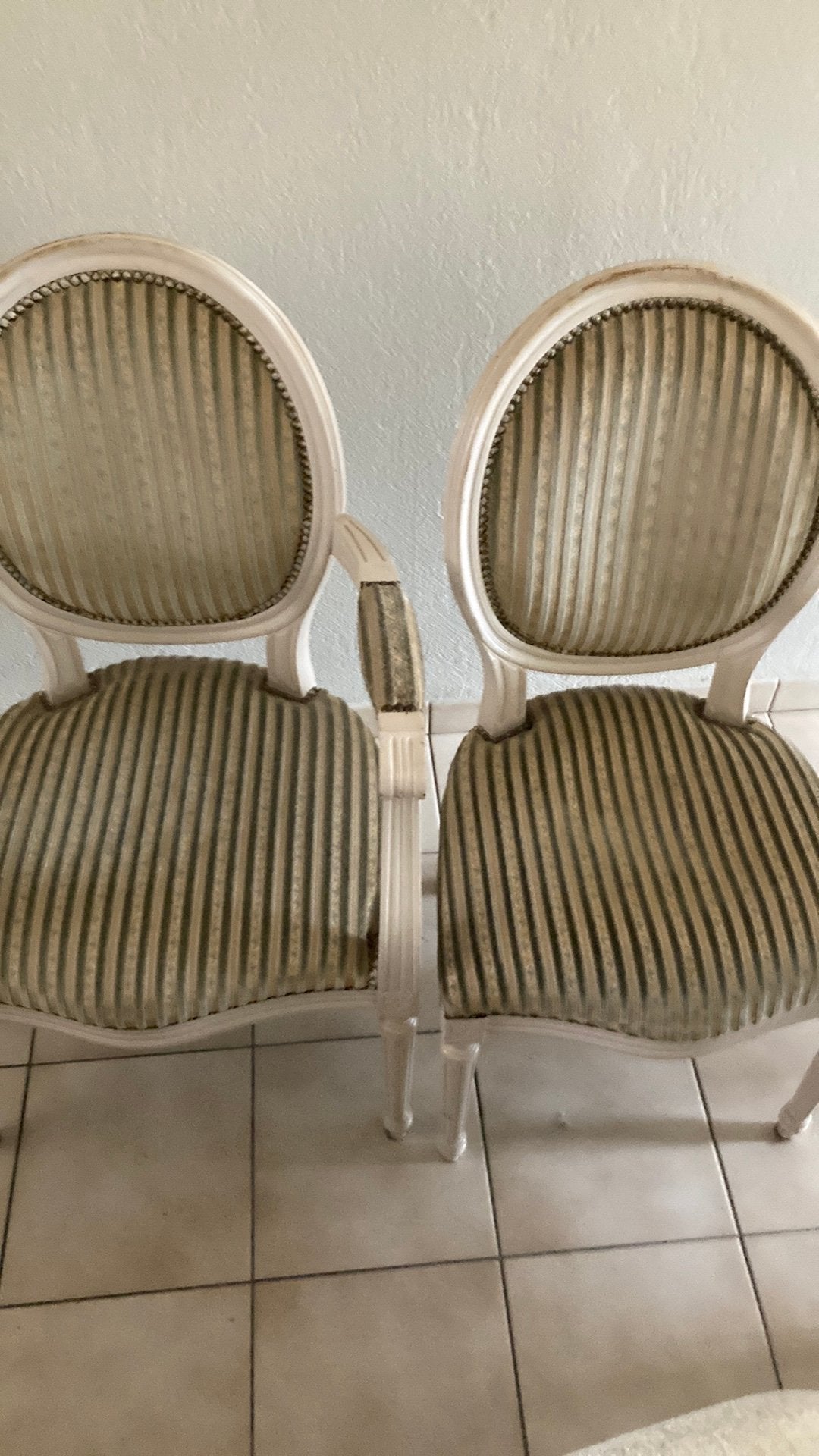 Set eetkamer stoelen 2 met leuning 4 zondel armleuning, Ophalen