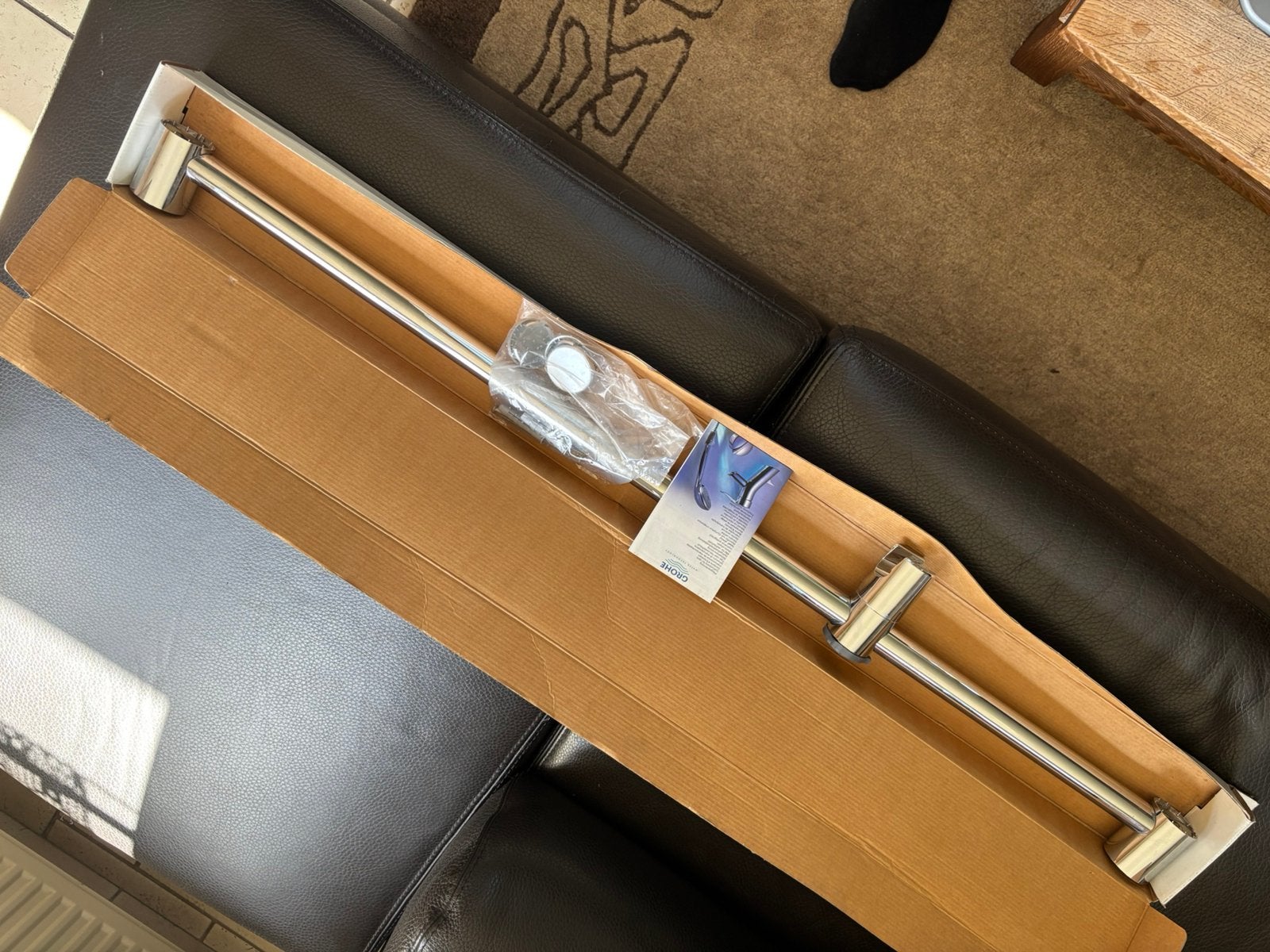 nieuwe douchestang 1m grohe, Ophalen, Nieuw, Chroom, Douche
