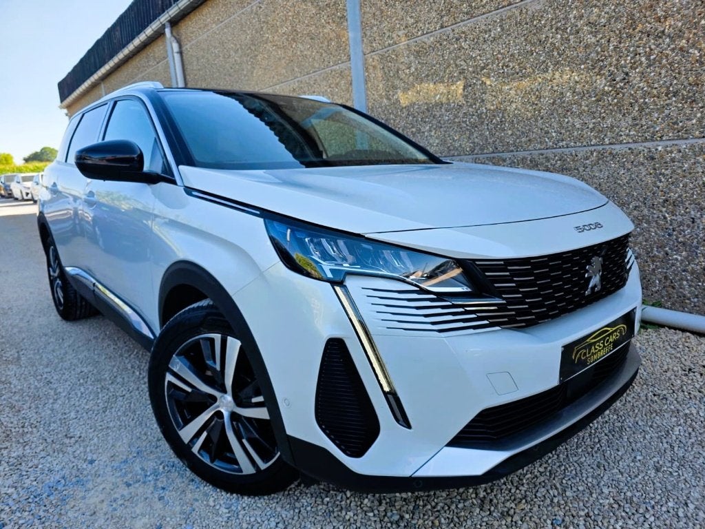 PEUGEOT 5008 1.5 HDi AUTO 7PL CAM PDC CARNET 1ER MAIN EU6d, Auto's, Peugeot, Dealer onderhouden, 4 cilinders, Leder en Stof, Diesel