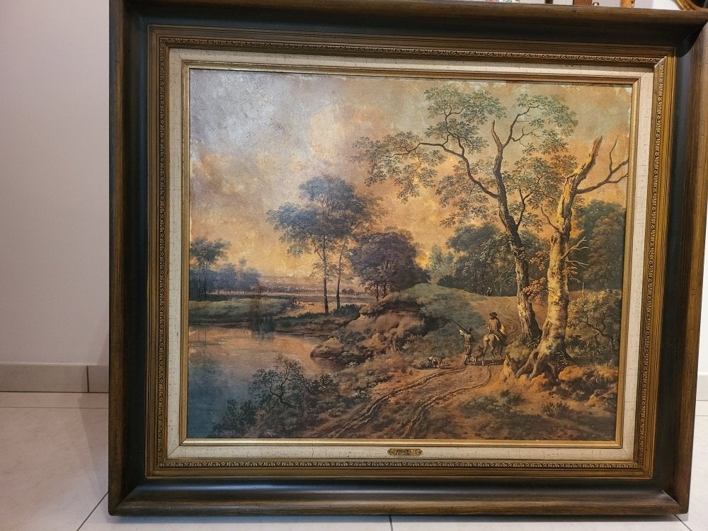 Schilderij reproductie, Antiquités & Art, Enlèvement, Encadré, Paysage