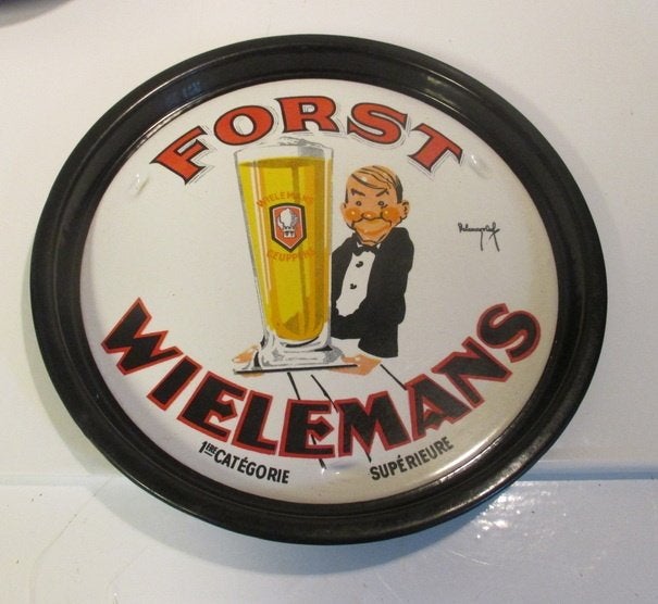 antiek vintage emaille dienblad Forst Wielemans, Verzamelen, Ophalen of Verzenden