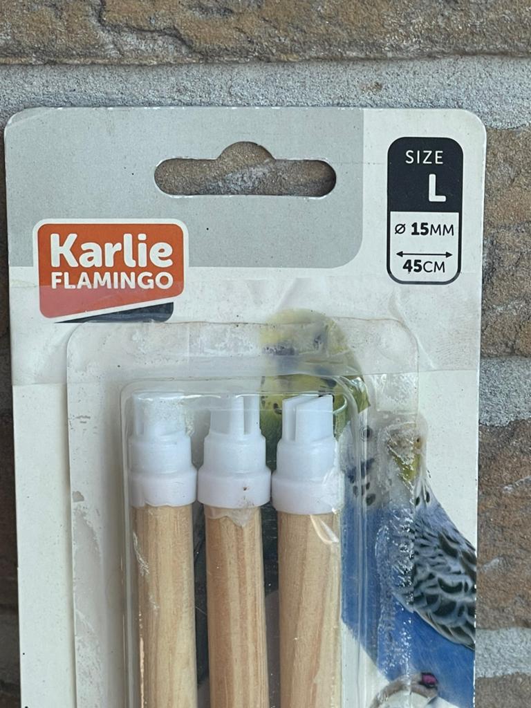 Stokken voor in vogelkooi, Ophalen, Nieuw, Hout, Vogelkooi