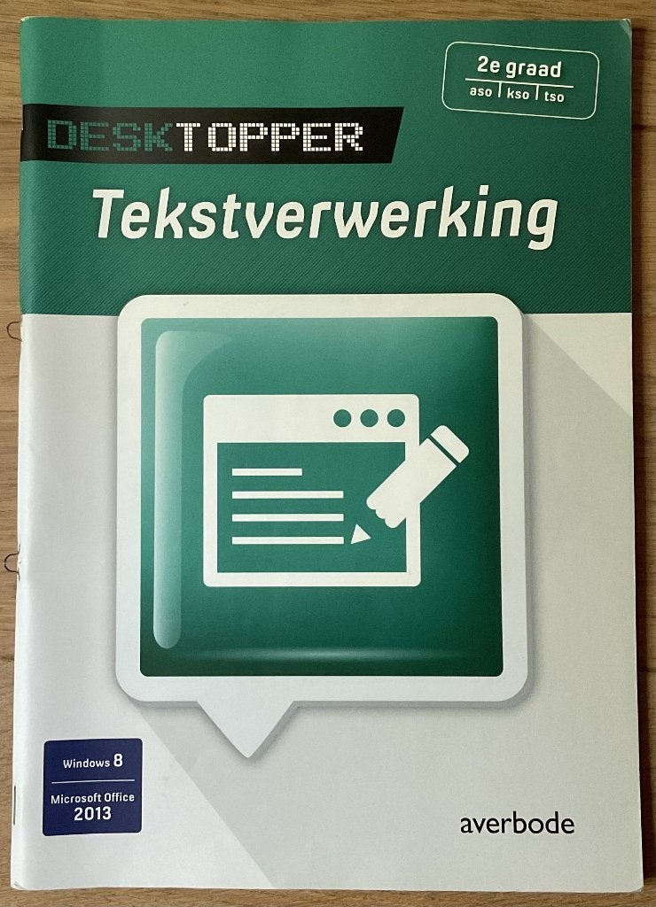 DESKTOPPER: Tekstverwerking, Boeken, Ophalen of Verzenden, Zo goed als nieuw