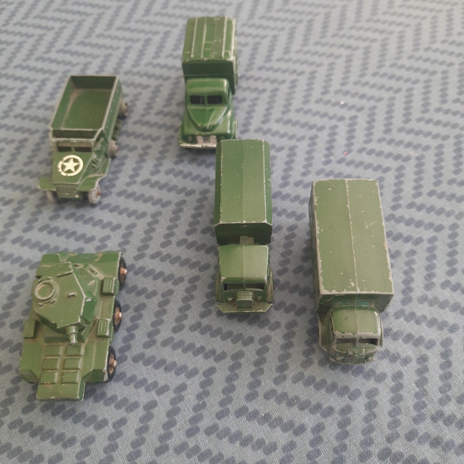 MATCHBOX UK * 5 x LEGERTRUCKS * VINTAGE * LEUK LOT *, Ophalen, Gebruikt, Overige typen, Matchbox