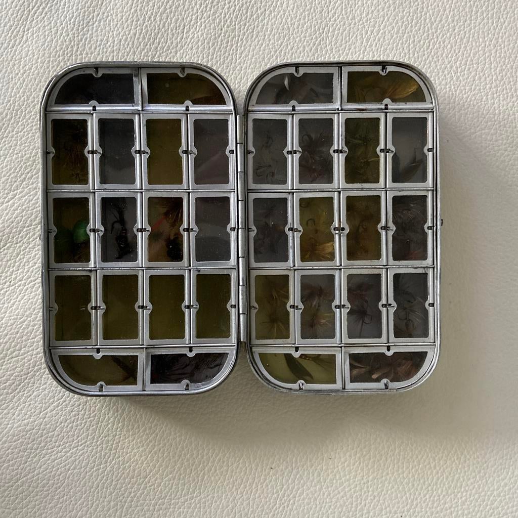 Pêche: double boîte à mouches Wheatley 32 compartiments, Ophalen of Verzenden, Zo goed als nieuw