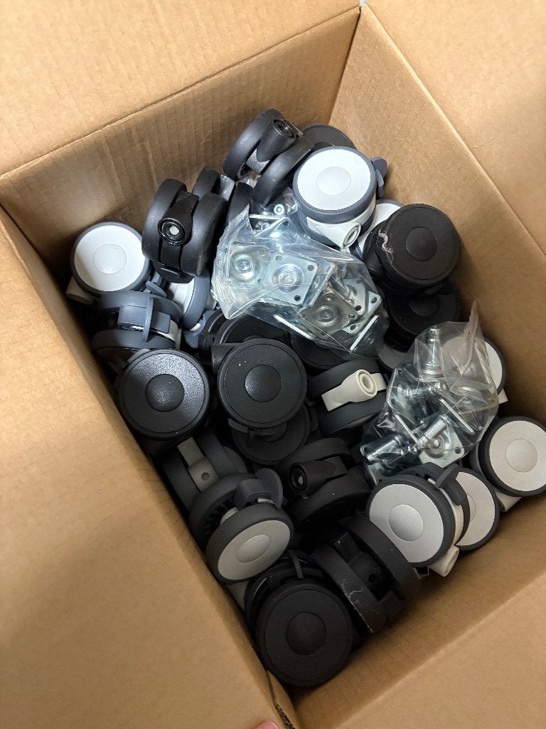 Zwenkwielen Tente Linea reeks 65mm (lot) met rem, Ophalen, Nieuw