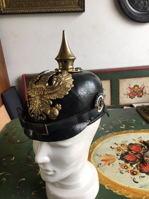 Pickelhaube m1895 Pruisen, Verzamelen, Ophalen, Landmacht, Helm of Baret