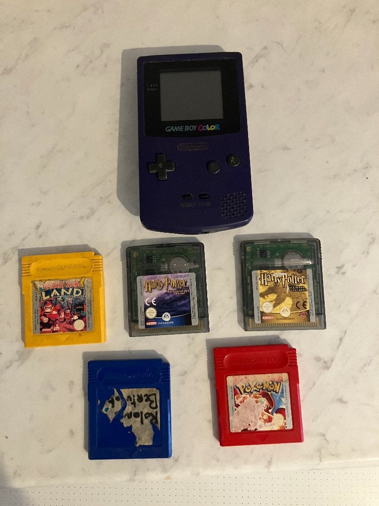 Jeux Game Boy Color (pokemon, harry potter, donkey kong), Enlèvement, Utilisé, Game Boy Color