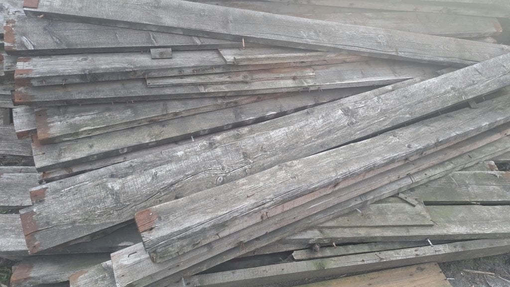 Houten gordingen/balken - sloophout, Ophalen, Gebruikt, 25 tot 50 mm, 300 cm of meer