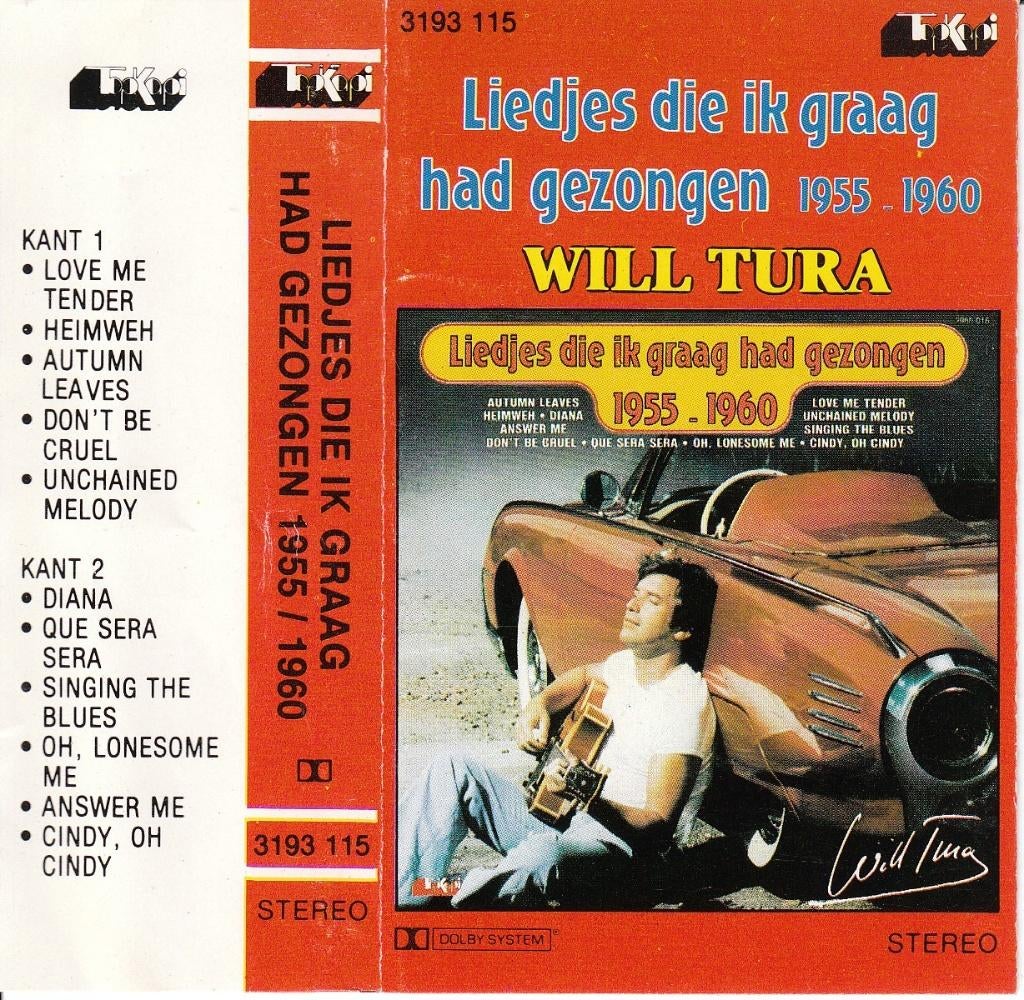 Diverse muziekcassettes van Will Tura, Verzenden, Nederlandstalig, Origineel
