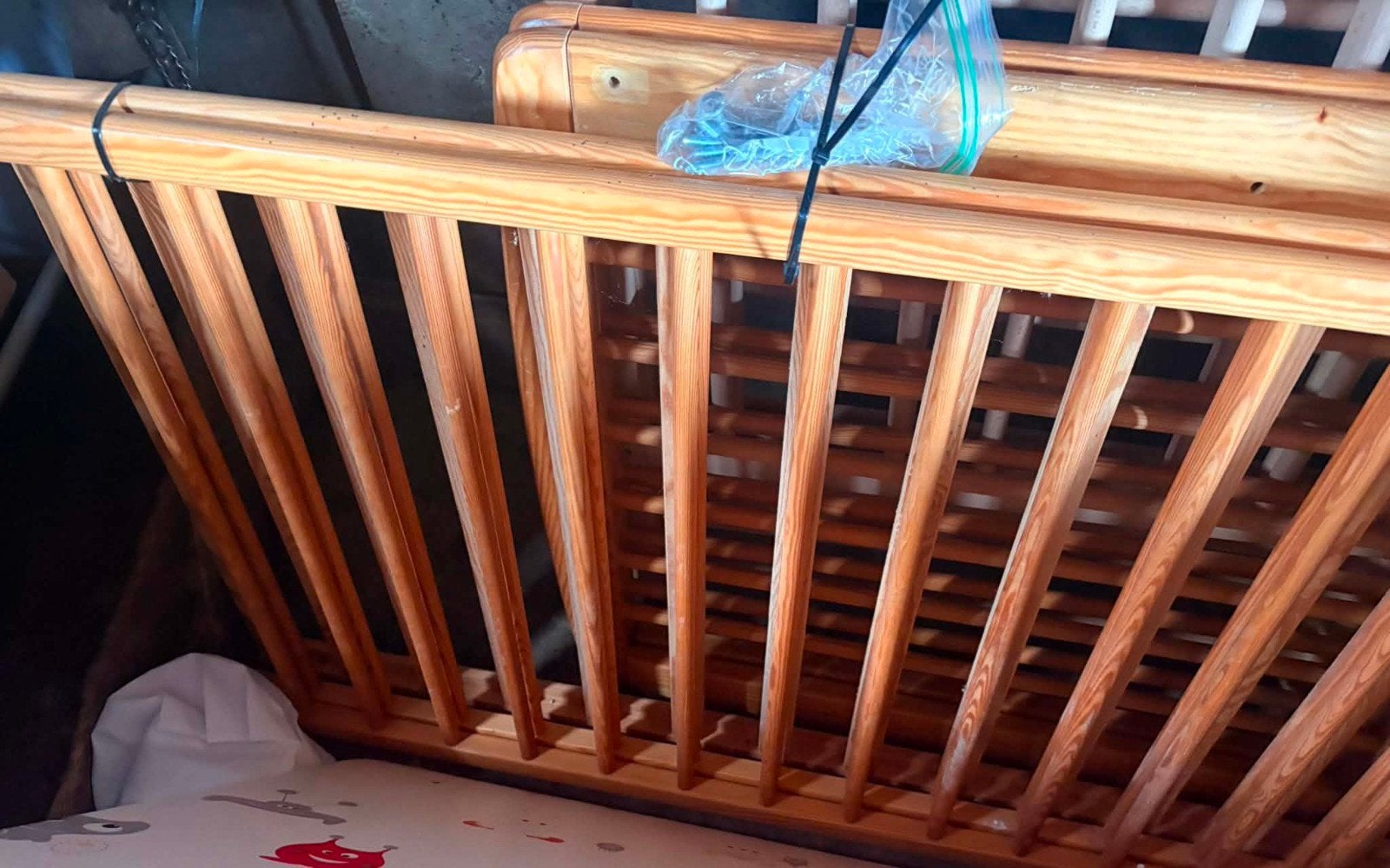 lit cage en bois, Enlèvement, Utilisé, Rectangulaire, Réglable en hauteur