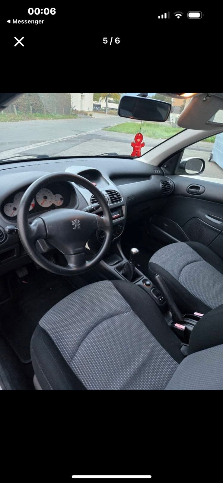 PEUGEOT  206 1.1 Benzine, Autos, Peugeot, Particulier, Essence, Euro 4, Hatchback, 5 portes, Boîte manuelle, Argent ou Gris, Tissu