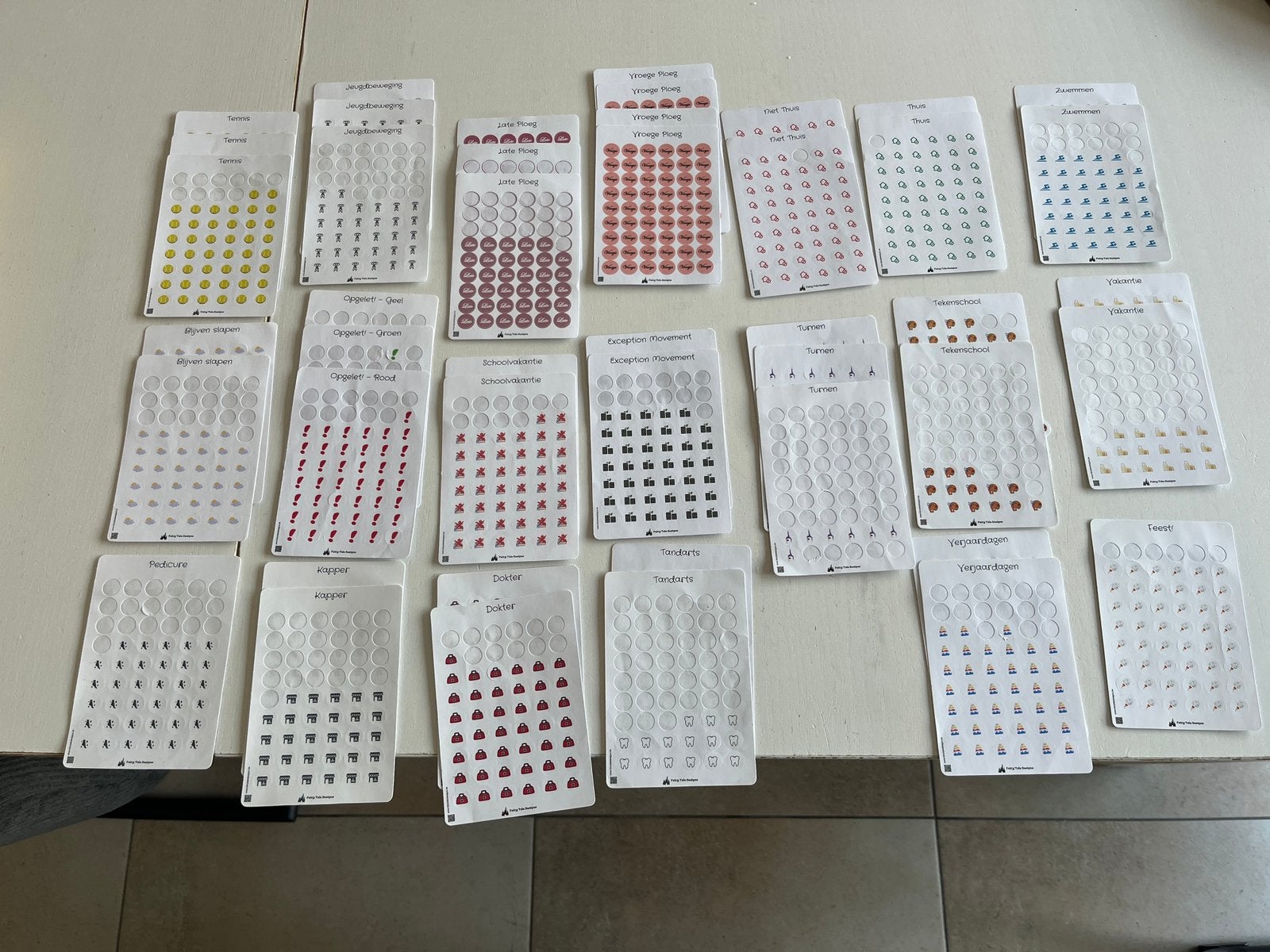 Grote set stickers – diverse thema’s!, Ophalen of Verzenden, Zo goed als nieuw