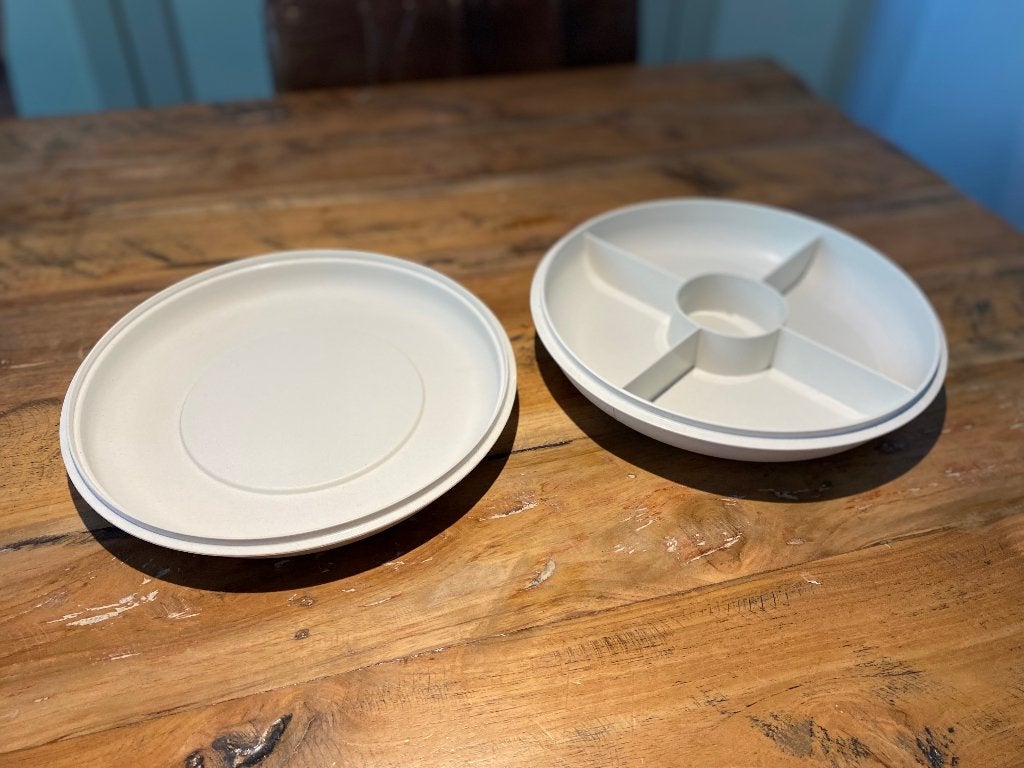 Tupperware hapjesschaal, Ophalen of Verzenden, Wit