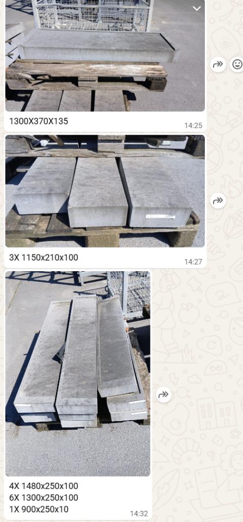 dorpels diverse afmetingen, Doe-het-zelf en Bouw, Metselstenen, Ophalen