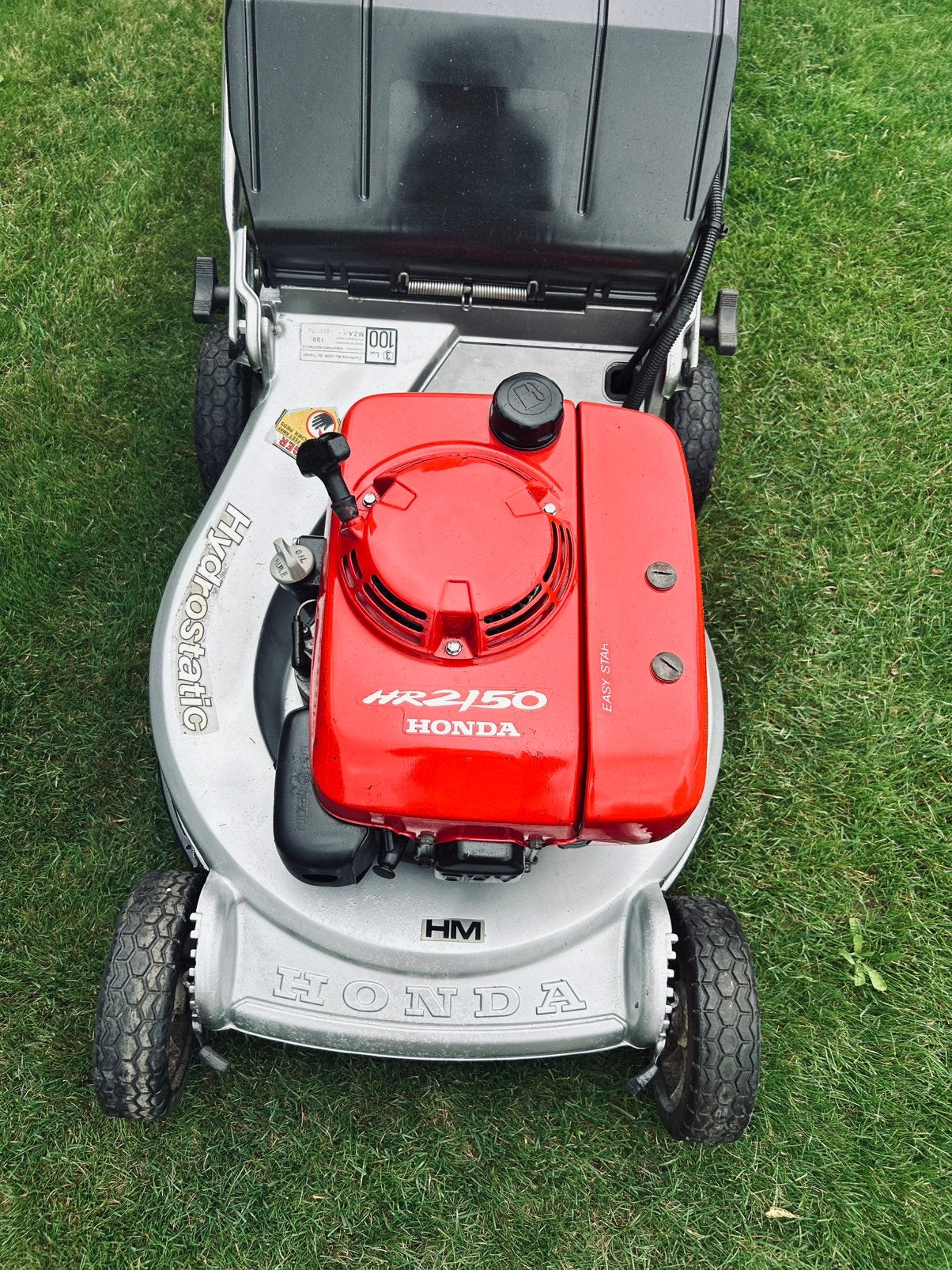 Honda HR2150 Hydrostatic Grasmaaier – Elektrische start, Ophalen, Cirkelmaaier, Elektrische starter, Zo goed als nieuw