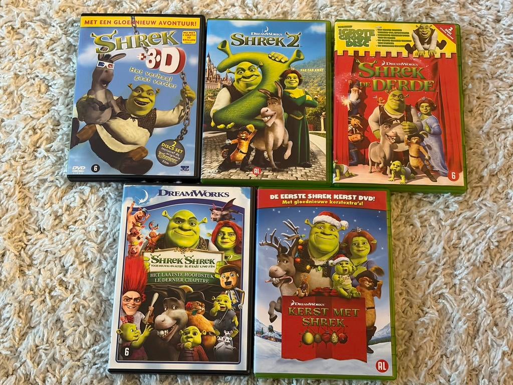 LOT DVD’S - Shrek, Cd's en Dvd's, Dvd's | Tekenfilms en Animatie, Ophalen of Verzenden, Gebruikt