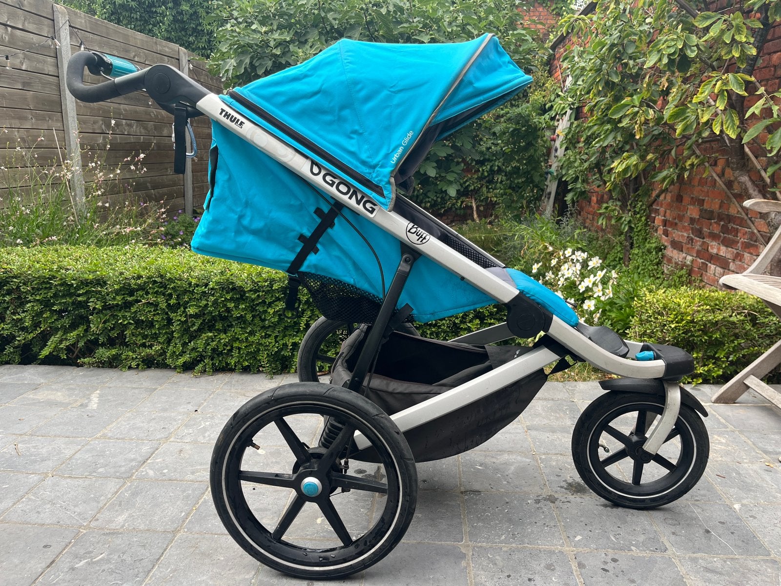 Thule urban glide 2 buggy + bassinet en accessoires, Enlèvement, Utilisé, Autres marques, Protection de pluie