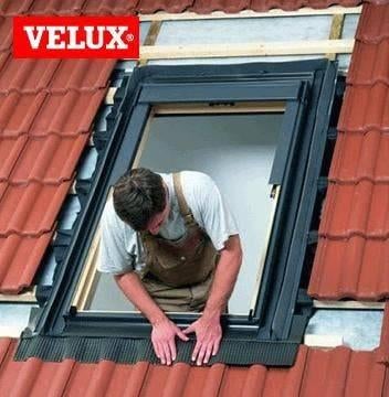 Lanterneau VELUX SK06 GGL | Laqué blanc 114 x 118 cm, Bricolage & Construction, Enlèvement ou Envoi, Lucarne