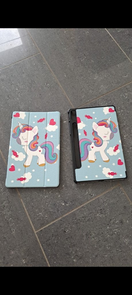 Hoes tablet unicorn, Computers en Software, Ophalen, Nieuw, Bescherming voor- en achterkant, Samsung Galaxy Tab