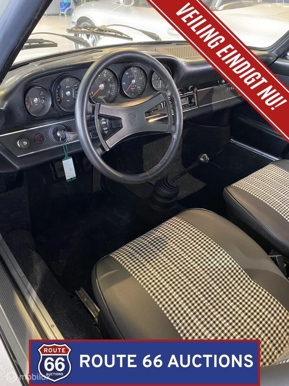 Porsche 911 T Targa | 1970 | Route 66 Auctions, Auto's, Zwart, Bedrijf, Overige carrosserie, Porsche