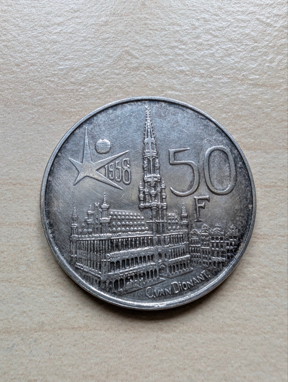 Pièce de monnaie de 50 francs belges, Enlèvement ou Envoi