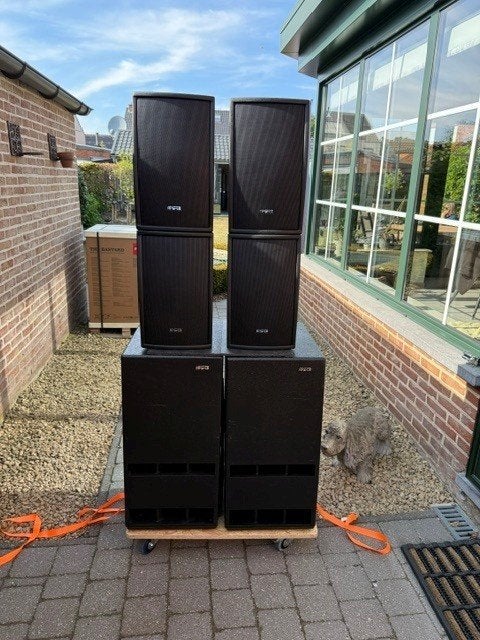 Apart/QSC  PA/disco set, Overige typen, Refurbished, 120 watt of meer, Ophalen