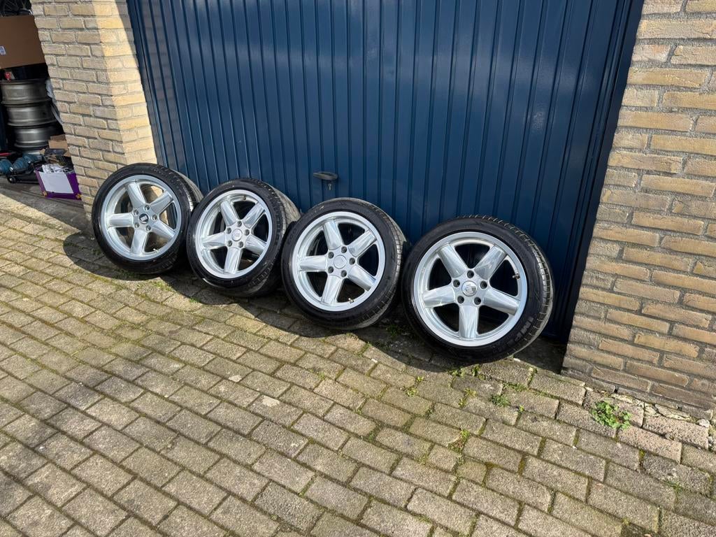 RH ac schnitzer look velgen 5x120 17 inch, Enlèvement ou Envoi, Comme neuf