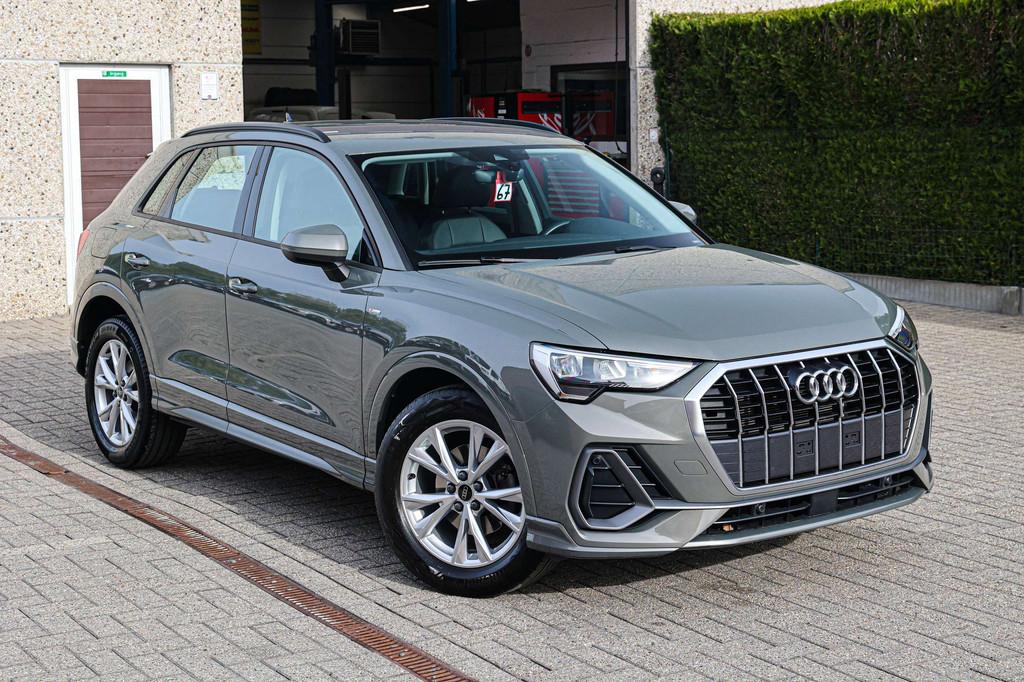 Audi Q3 S-LINE*LEDER*ZETELVERWARMING*ELECTRISCHE-KOFFER*NAVI, Auto's, 4 cilinders, Leder, 5 zetels, 5 deurs