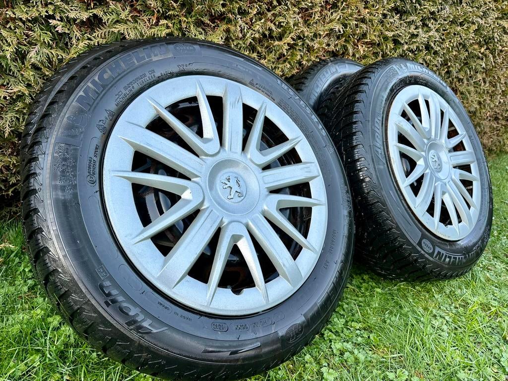 Kit Hiver Peugeot 207-208 + Pneus Neige Michelin 185 65 15, Autos : Pièces & Accessoires, 15 pouces, Pneus et Jantes, Pneus hiver