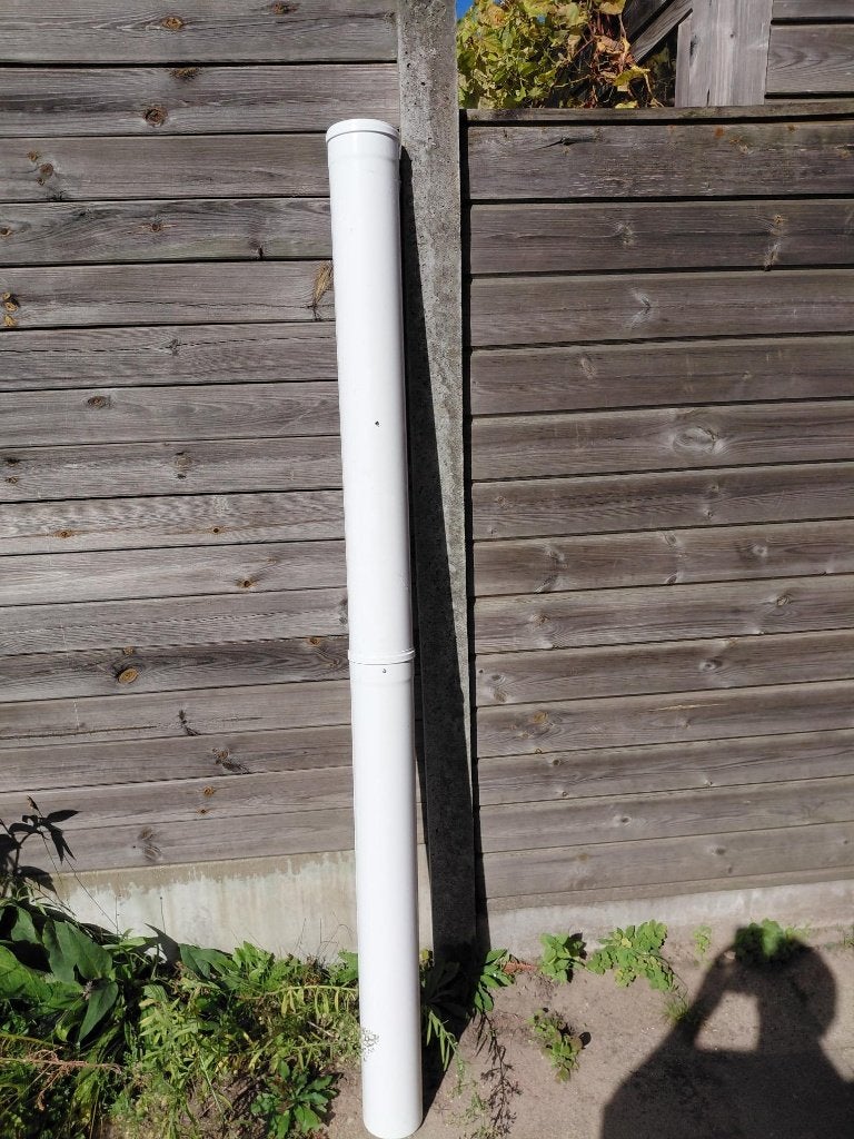Concentrische buis 2 meter Ø80/125 PPs - ALU/FE, Doe-het-zelf en Bouw, Ophalen, Aardgas, Nieuw, Minder dan 20 liter
