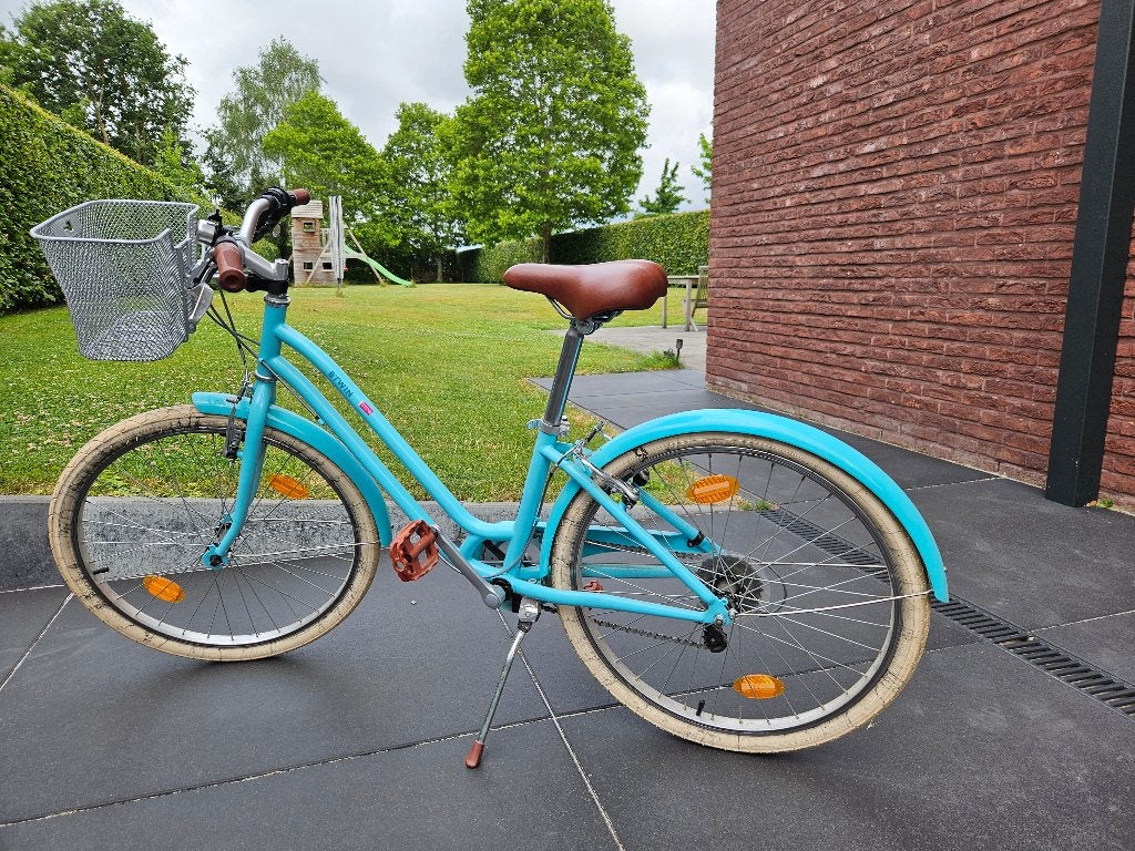 meisjesfiets Btwin 9-12 jaar wielmaat 24inch, Frein sur jante, B-Twin, 20 pouces, Enlèvement