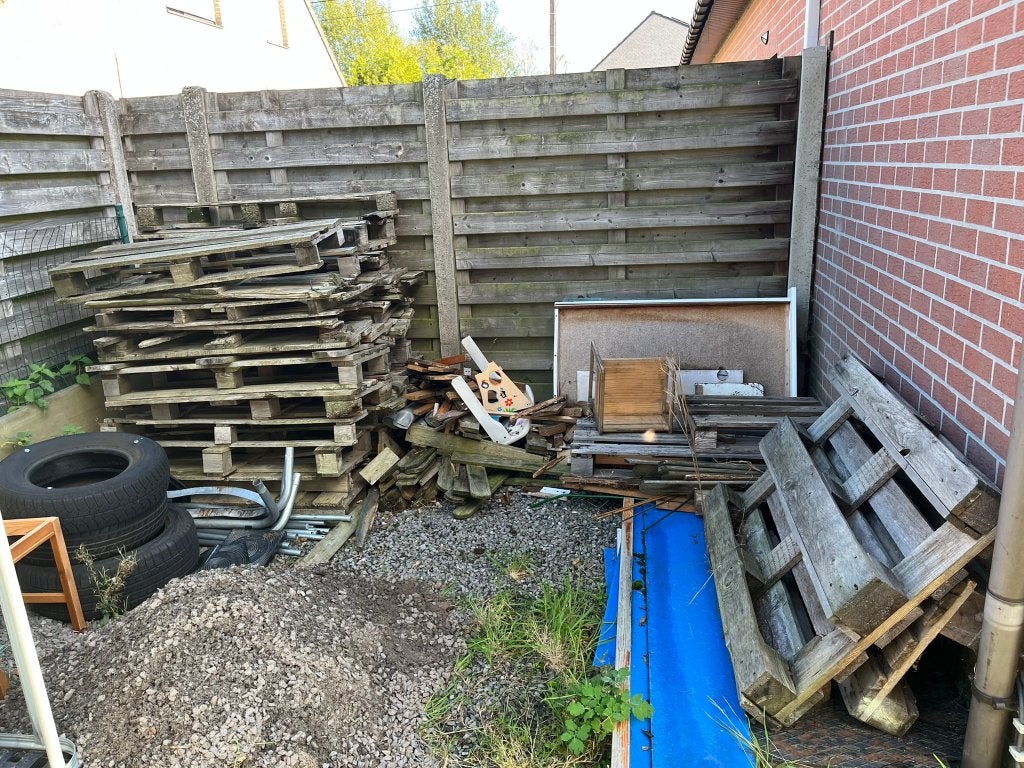 Gratis pallets, banden en diverse materialen in Booischot, Ophalen, Gebruikt