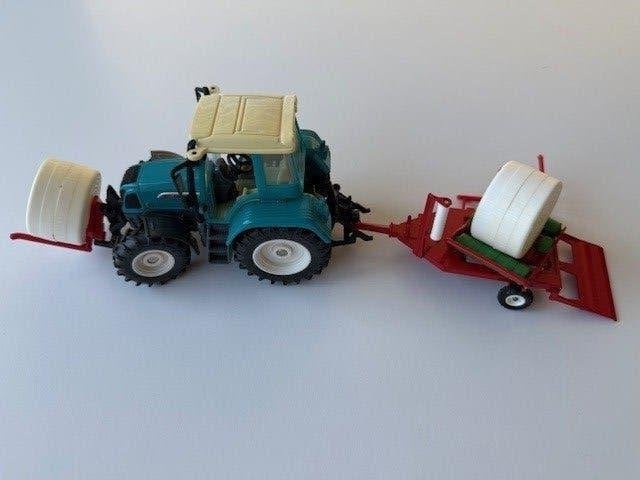 siku - fendt 412 + wikkelaar - holland farmer green, Ophalen, Zo goed als nieuw, Tractor of Landbouw, SIKU