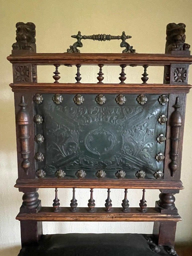 salontafel met bijhorende stoelen, Enlèvement, Utilisé, Bois