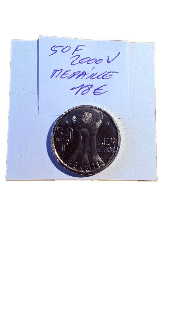 ALBERT II : 50 FRANCS 2000V MEDAILLE, Enlèvement ou Envoi