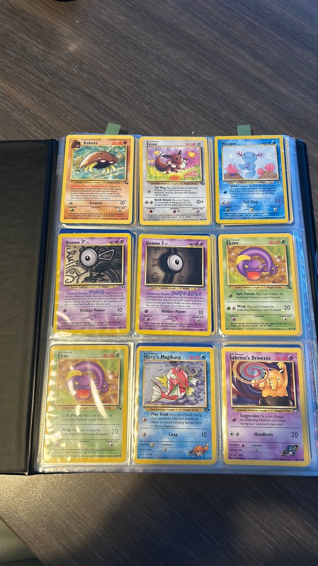 Pokemonkaarten, Enlèvement, Utilisé