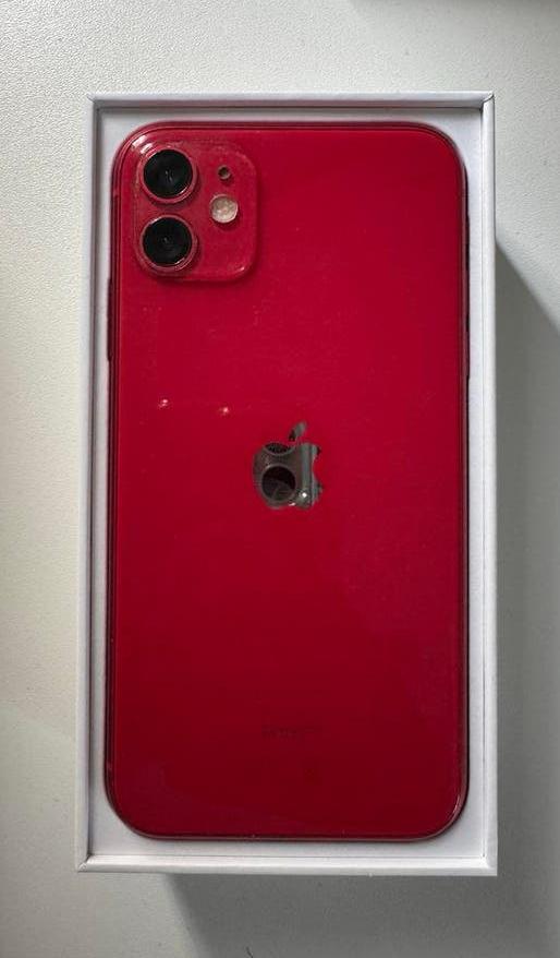 Apple iPhone 11 - 128GB Rood, Telecommunicatie, Mobiele telefoons | Apple iPhone, 128 GB, Zo goed als nieuw, Zonder simlock, 74 %