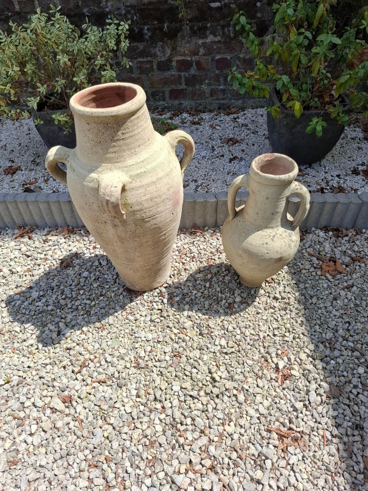 Terre cuite vs Amphore ⁹, Jardin & Terrasse, Pots de fleurs, Enlèvement, Utilisé