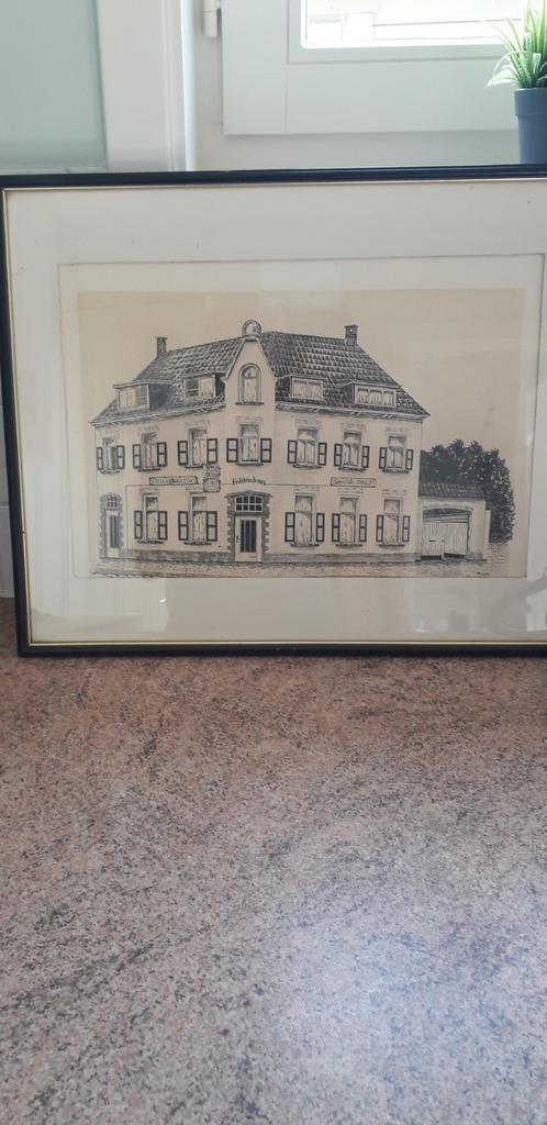 Pentekening cafe gildenhuis berlaar, Ophalen
