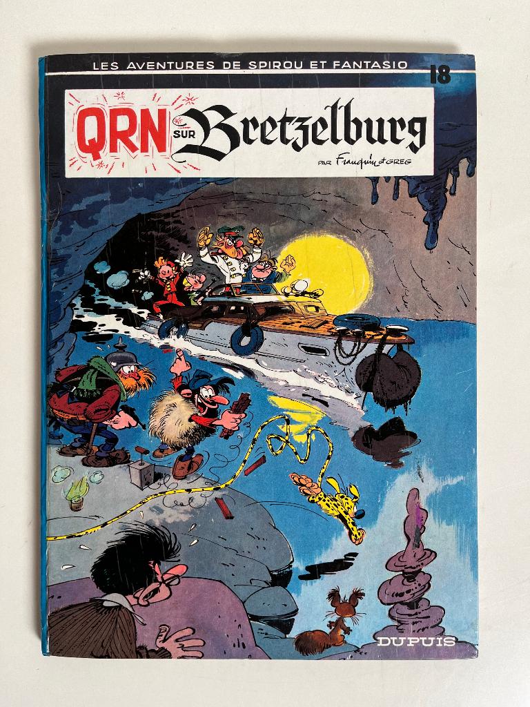 Franquin - Spirou T18 - QRN sur Bretzelburg - EO 1966, Envoi, André Franquin