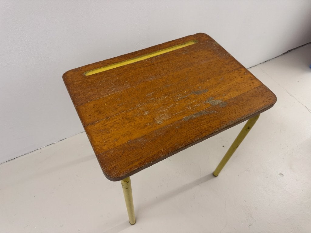Table en bois vintage, Maison & Meubles, Autres marques, Bureau d'écolier, Vintage, Utilisé