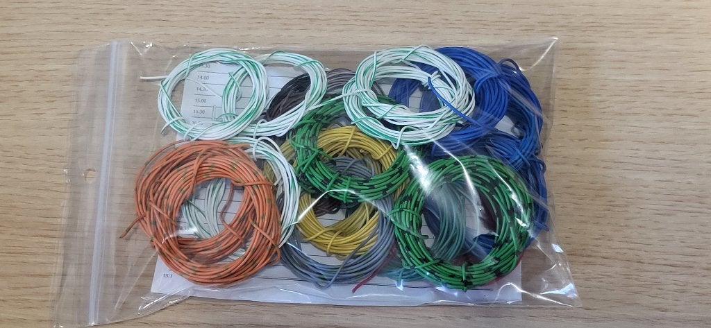 set met 50 meter electro draad voor treinbaan, Ophalen of Verzenden, Zo goed als nieuw, Gelijkstroom of Wisselstroom, Overige typen